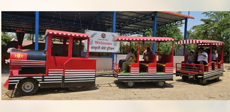 All Aboard the Exciting Journey at Sanskruti Agro Tourism: Experience the Thrill of Train ki Savari!
